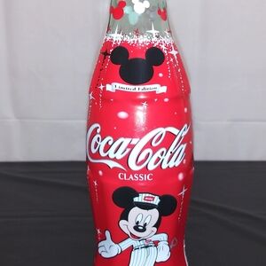 B-Coca Cola Limited Edition Red Bottle with Mickey Mouse
